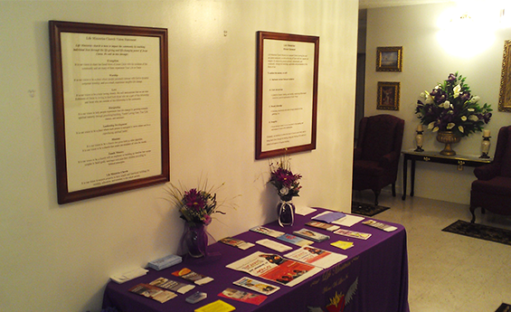 Live In Faith Everyday Ministries Table