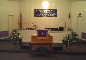 Altar at Live In Faith Everyday Ministries